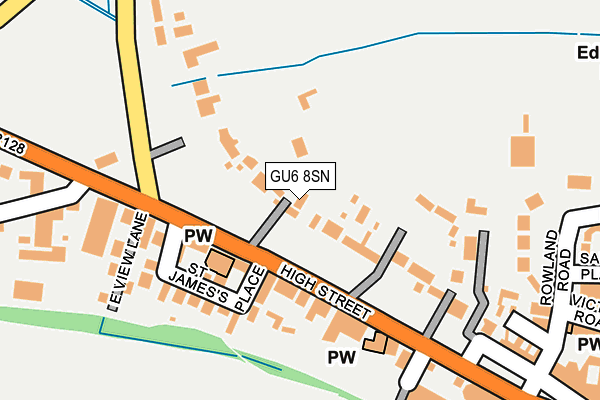 GU6 8SN map - OS OpenMap – Local (Ordnance Survey)