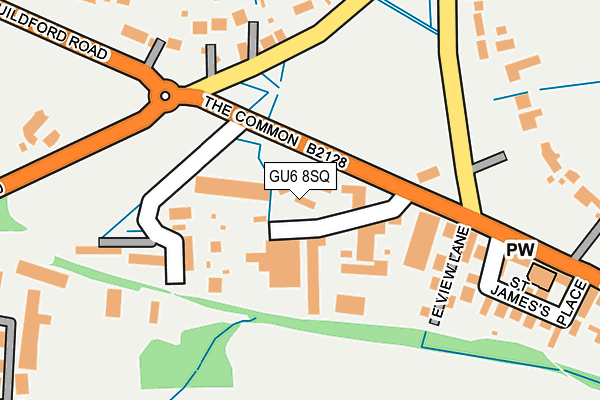GU6 8SQ map - OS OpenMap – Local (Ordnance Survey)