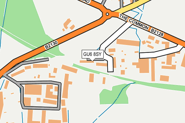 GU6 8SY map - OS OpenMap – Local (Ordnance Survey)