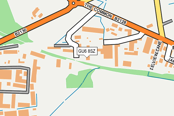 GU6 8SZ map - OS OpenMap – Local (Ordnance Survey)