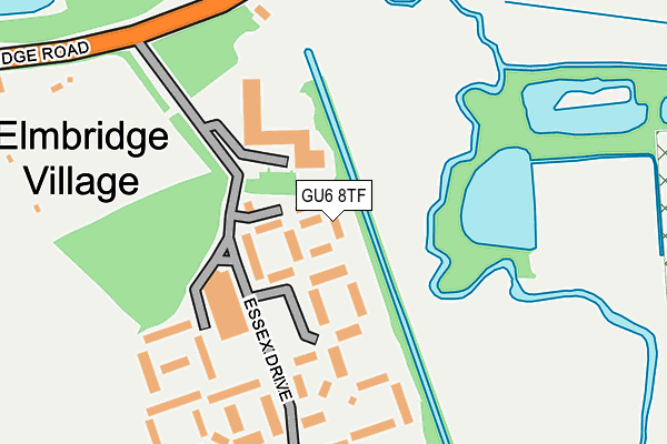 GU6 8TF map - OS OpenMap – Local (Ordnance Survey)