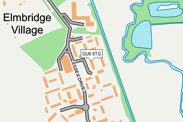 GU6 8TG map - OS OpenMap – Local (Ordnance Survey)