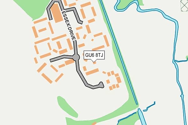 GU6 8TJ map - OS OpenMap – Local (Ordnance Survey)