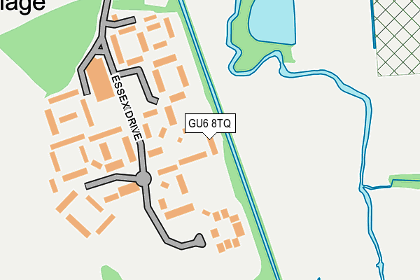 GU6 8TQ map - OS OpenMap – Local (Ordnance Survey)