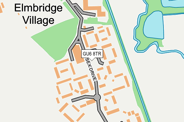 GU6 8TR map - OS OpenMap – Local (Ordnance Survey)