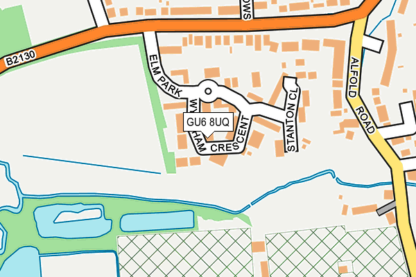GU6 8UQ map - OS OpenMap – Local (Ordnance Survey)