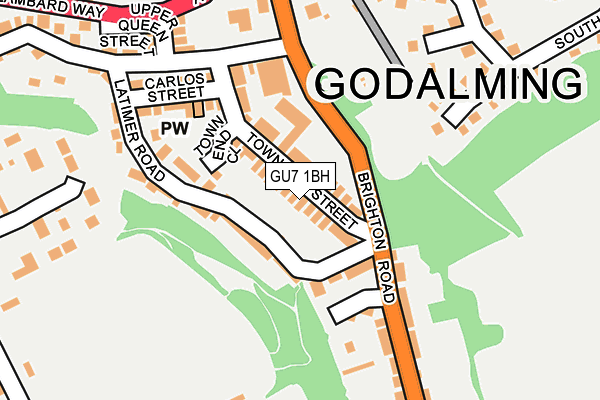 GU7 1BH map - OS OpenMap – Local (Ordnance Survey)
