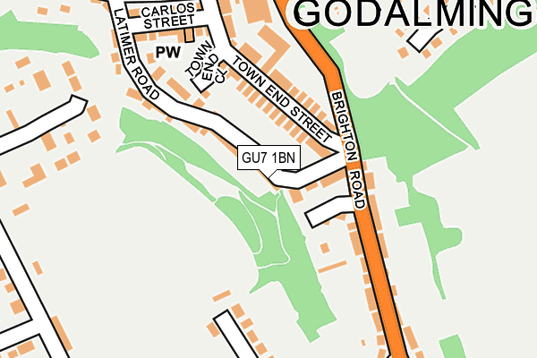 GU7 1BN map - OS OpenMap – Local (Ordnance Survey)