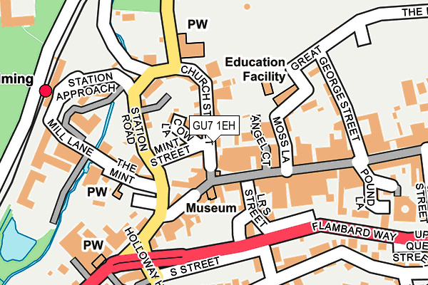 GU7 1EH map - OS OpenMap – Local (Ordnance Survey)