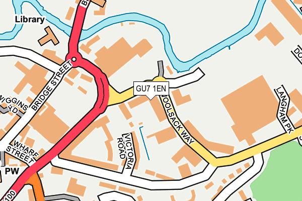 GU7 1EN map - OS OpenMap – Local (Ordnance Survey)