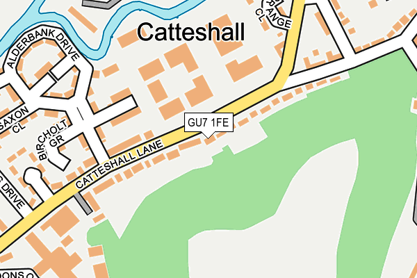 GU7 1FE map - OS OpenMap – Local (Ordnance Survey)