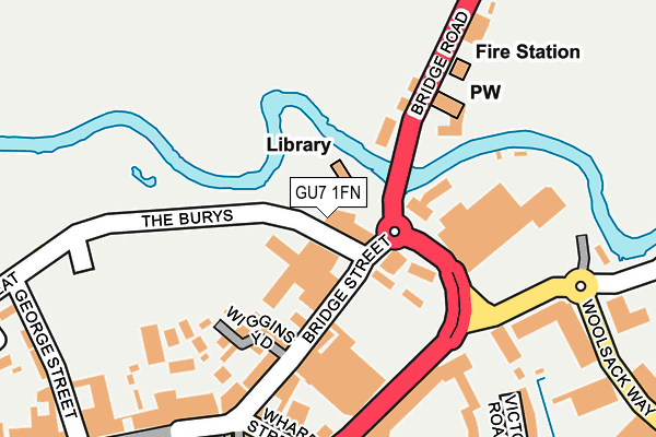 GU7 1FN map - OS OpenMap – Local (Ordnance Survey)