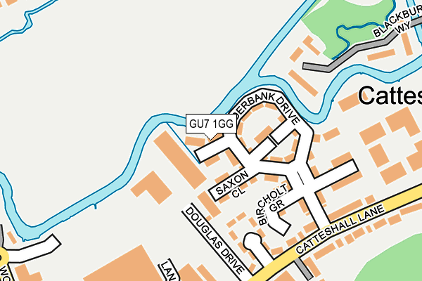 GU7 1GG map - OS OpenMap – Local (Ordnance Survey)