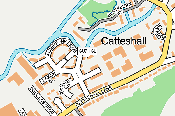 GU7 1GL map - OS OpenMap – Local (Ordnance Survey)