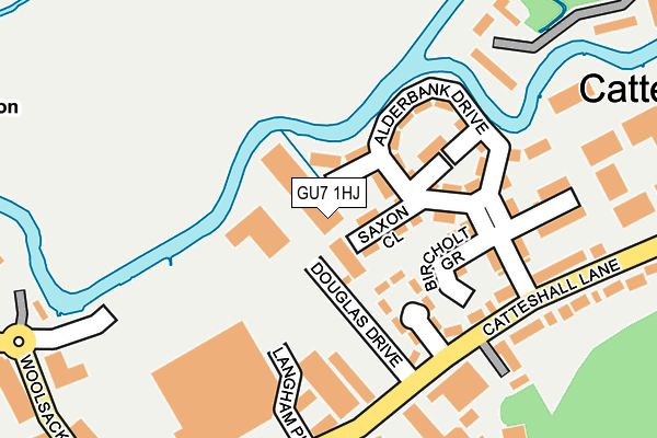 GU7 1HJ map - OS OpenMap – Local (Ordnance Survey)