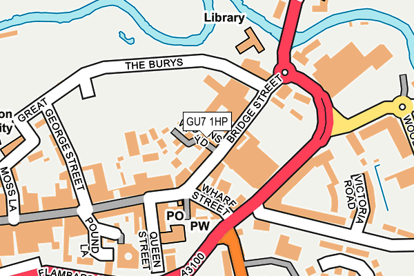 GU7 1HP map - OS OpenMap – Local (Ordnance Survey)