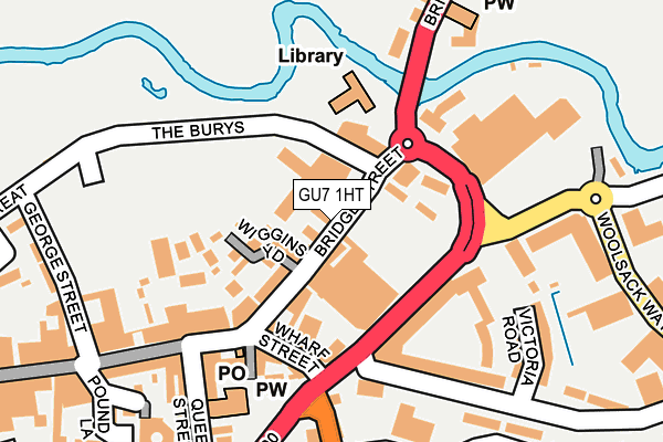 GU7 1HT map - OS OpenMap – Local (Ordnance Survey)