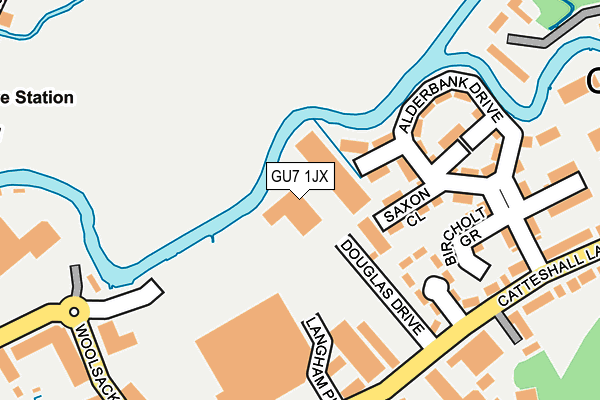 GU7 1JX map - OS OpenMap – Local (Ordnance Survey)