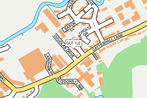 GU7 1LE map - OS OpenMap – Local (Ordnance Survey)