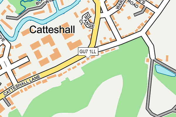 GU7 1LL map - OS OpenMap – Local (Ordnance Survey)