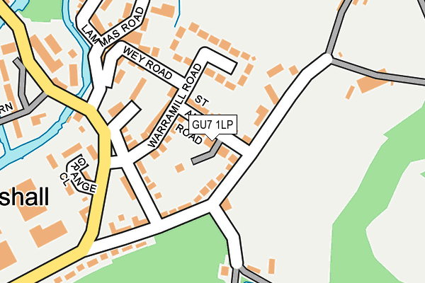 GU7 1LP map - OS OpenMap – Local (Ordnance Survey)