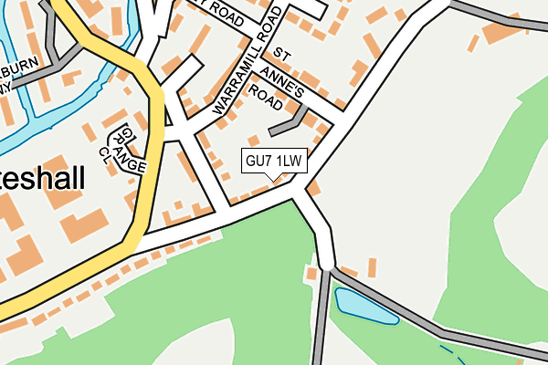 GU7 1LW map - OS OpenMap – Local (Ordnance Survey)