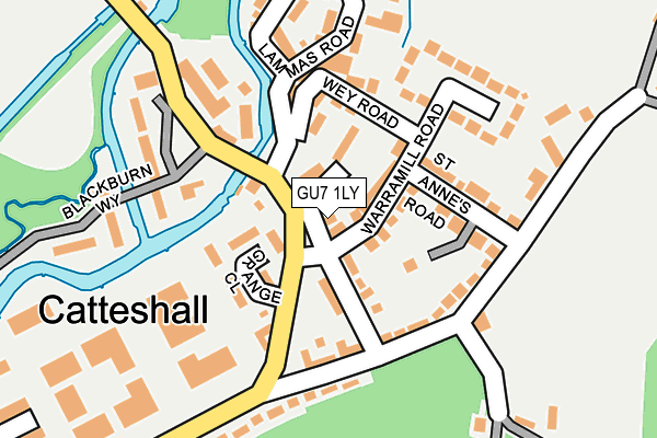 GU7 1LY map - OS OpenMap – Local (Ordnance Survey)