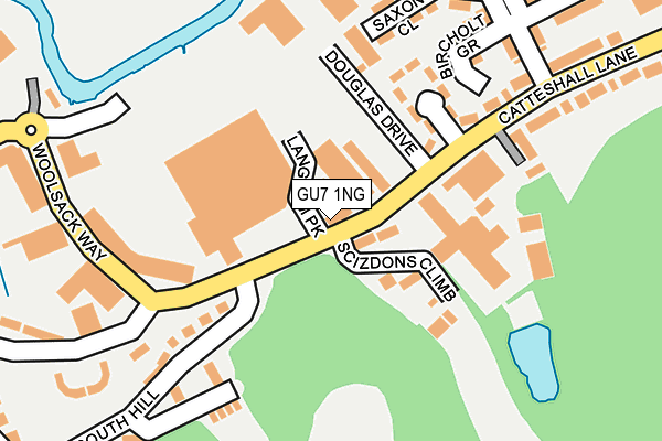GU7 1NG map - OS OpenMap – Local (Ordnance Survey)