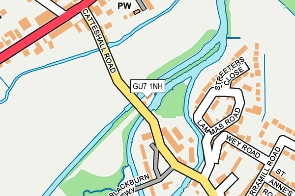 GU7 1NH map - OS OpenMap – Local (Ordnance Survey)