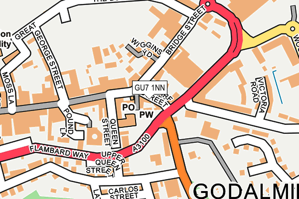 Map of ROOST GODALMING LTD. at local scale