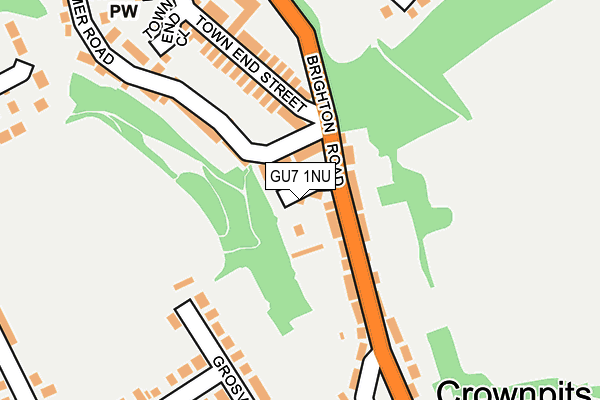 GU7 1NU map - OS OpenMap – Local (Ordnance Survey)