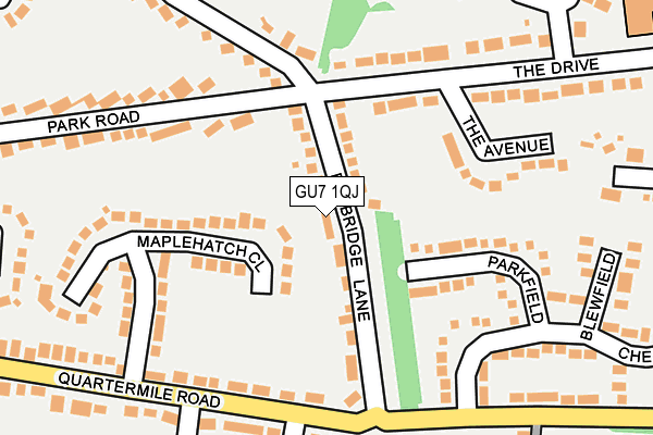 GU7 1QJ map - OS OpenMap – Local (Ordnance Survey)