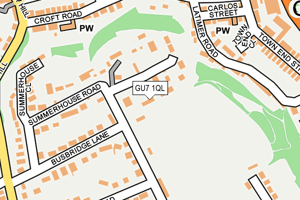GU7 1QL map - OS OpenMap – Local (Ordnance Survey)