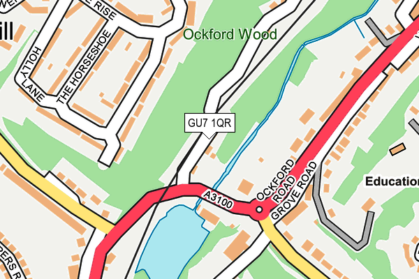 GU7 1QR map - OS OpenMap – Local (Ordnance Survey)