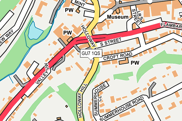 GU7 1QS map - OS OpenMap – Local (Ordnance Survey)