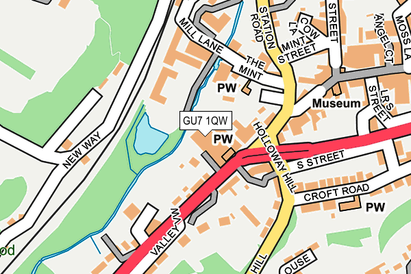 GU7 1QW map - OS OpenMap – Local (Ordnance Survey)