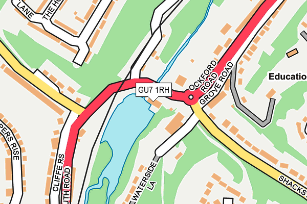 GU7 1RH map - OS OpenMap – Local (Ordnance Survey)