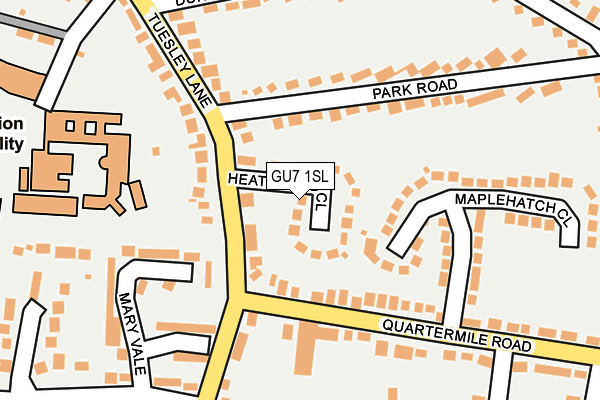 GU7 1SL map - OS OpenMap – Local (Ordnance Survey)