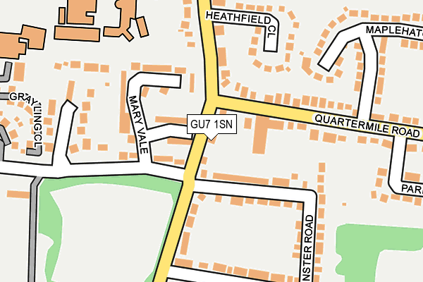GU7 1SN map - OS OpenMap – Local (Ordnance Survey)