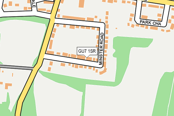 GU7 1SR map - OS OpenMap – Local (Ordnance Survey)