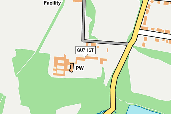 GU7 1ST map - OS OpenMap – Local (Ordnance Survey)