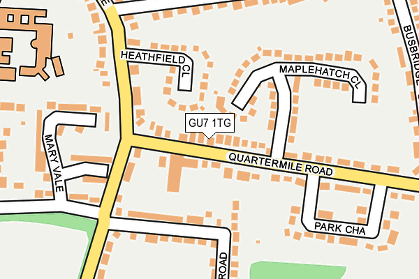 GU7 1TG map - OS OpenMap – Local (Ordnance Survey)
