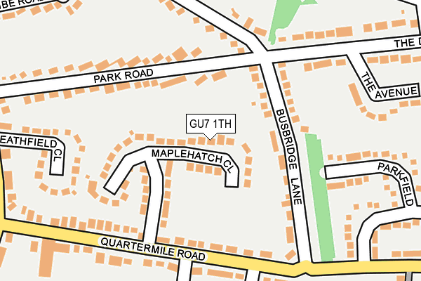 GU7 1TH map - OS OpenMap – Local (Ordnance Survey)