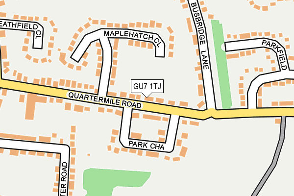GU7 1TJ map - OS OpenMap – Local (Ordnance Survey)