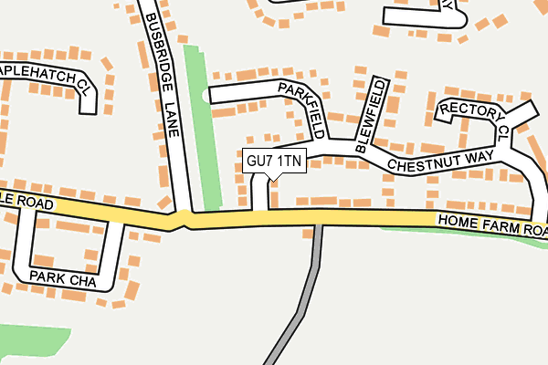 GU7 1TN map - OS OpenMap – Local (Ordnance Survey)