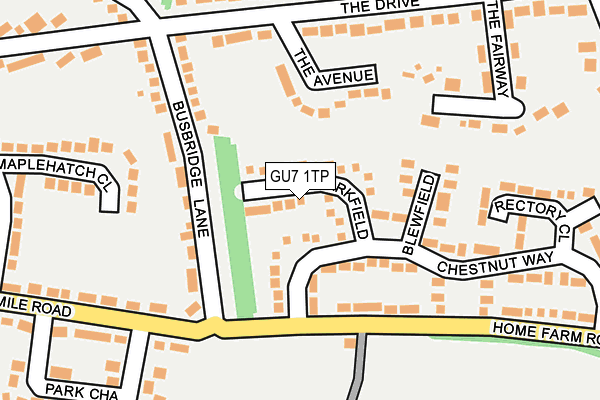 GU7 1TP map - OS OpenMap – Local (Ordnance Survey)