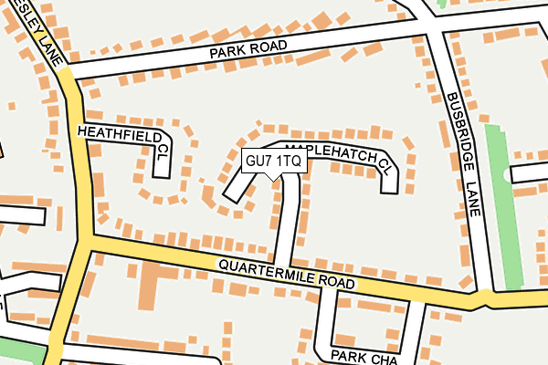 GU7 1TQ map - OS OpenMap – Local (Ordnance Survey)