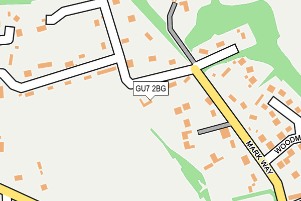 GU7 2BG map - OS OpenMap – Local (Ordnance Survey)