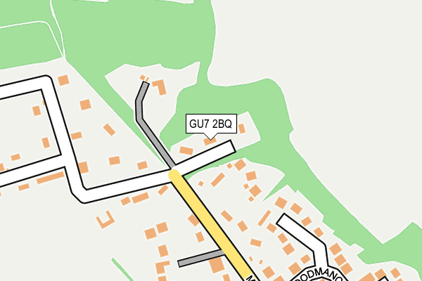 GU7 2BQ map - OS OpenMap – Local (Ordnance Survey)