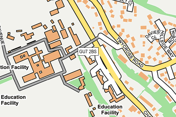 GU7 2BS map - OS OpenMap – Local (Ordnance Survey)